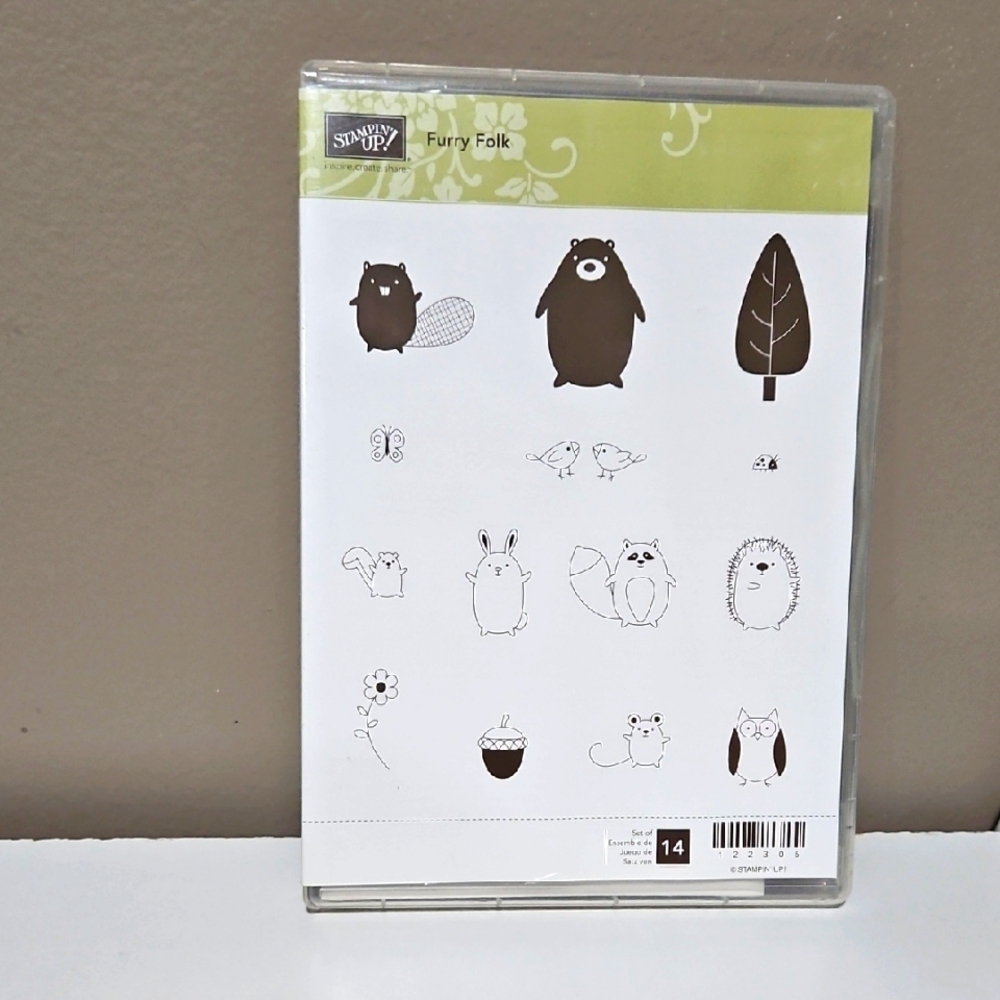 Furry Folk Stampin' Up! Rubber Cling Stamp Set